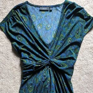 Peacock Pattern Dress